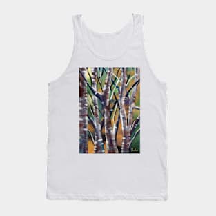 Abstract Birch Trees. Artwork By Annalisa Amato Tank Top